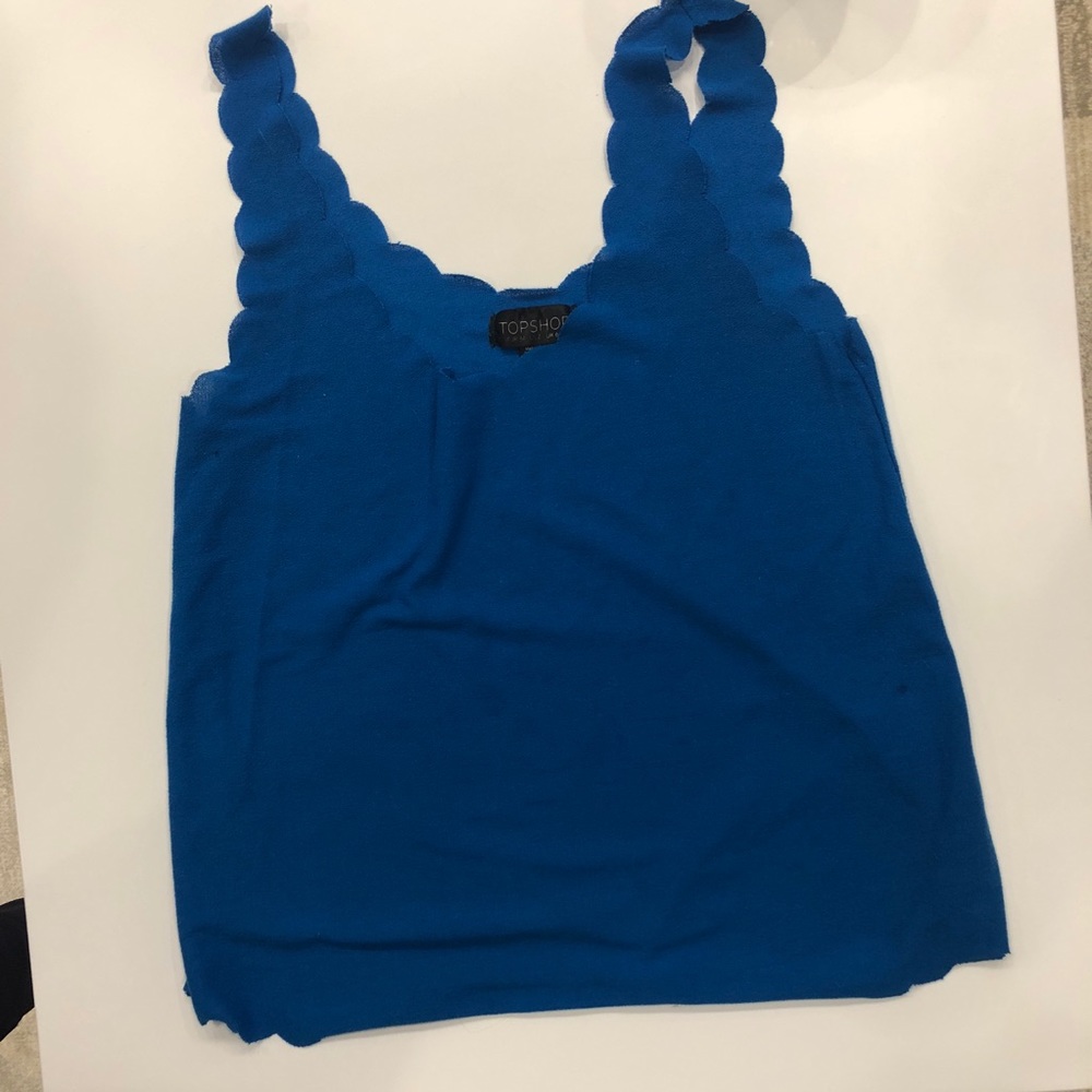 Topshop scalloped tank